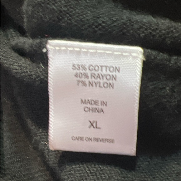 Soho jeans EUC black tan and white block lightweight crew neck sweater. X-Large - Picture 5 of 5